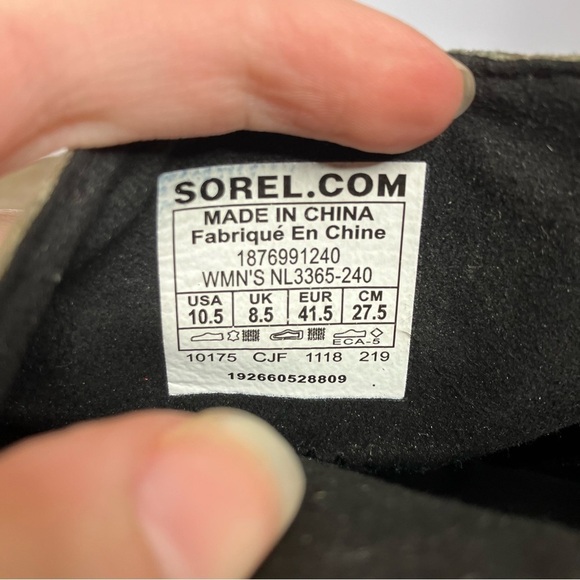 Sorel Joan of arc ll wedge booties tan leather size 10.5 - Picture 8 of 8